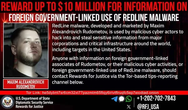 Alleged RedLine Malware Developer Extradited to United States